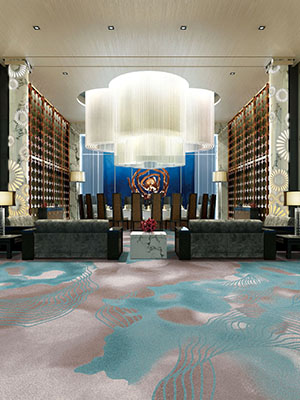 Contemporary Modern Banquet Hall Carpet Design Services
